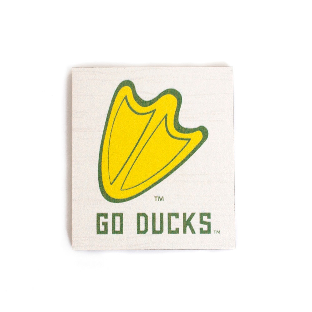 Go Ducks, Neil, Yellow, Magnets, Wood, Gifts, Webfoot design, 708396